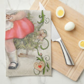 Geboren om  meisje te bakken - Customize Theedoek (Quarter Fold)