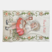 Geboren om  meisje te bakken - Customize Theedoek (Horizontaal)