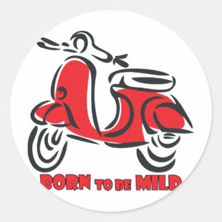 Geboren om Mild te worden Ronde Sticker