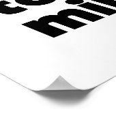 Geboren om mild te zijn poster (Hoek)