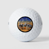 "Geboren om onderscheidend te zijn" Zebra Art Golfballen (Voorkant)