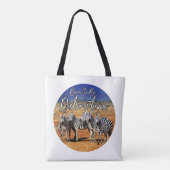 "Geboren om onderscheidend te zijn" Zebra Art Tote Bag (Achterkant)