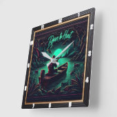 Geboren om op rustieke jacht te jagen vierkante klok (Hoek)