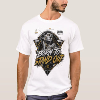 geboren om op te vallen t-shirt