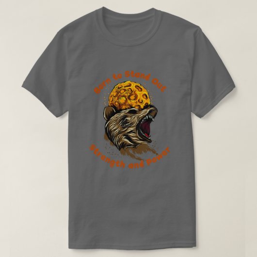 Geboren om op te vallen t-shirt (Design voorkant)