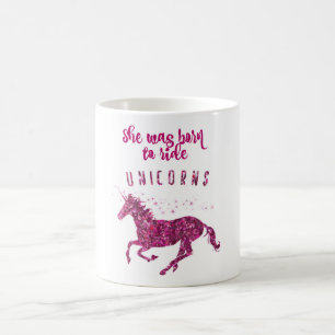Geboren om op Unicorns te rijden. Koffiemok