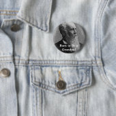 Geboren om opa te zijn. Vistuig Ronde Button 5,7 Cm (In situ)