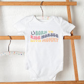 Geboren om paarden te rijden met mama leuke ruiter romper