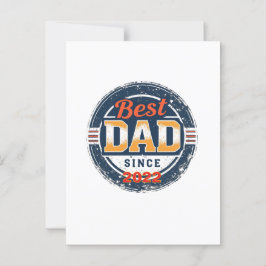 Geboren om papa te zijn – Gepersonaliseerde vintag Briefkaart