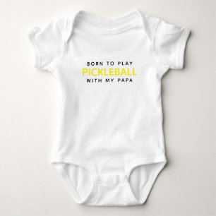 Geboren om pickleball te spelen met mijn papa romper