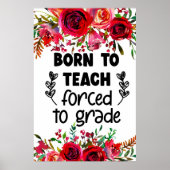 Geboren om poster te onderwijzen (Voorkant)