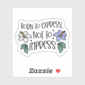 Geboren om Quote-laptop te imponeren | Afgesneden  Sticker (Vel)