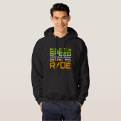 Geboren om Retro Racing te rijden Hoodie (Voorkant volledig)