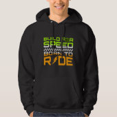Geboren om Retro Racing te rijden Hoodie (Voorkant)