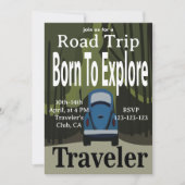 Geboren om road trip te verkennen kaart (Voorkant)