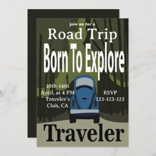 Geboren om road trip te verkennen kaart