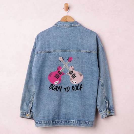 Geboren om Roze Gitaar Denim Jacket (Hangar)