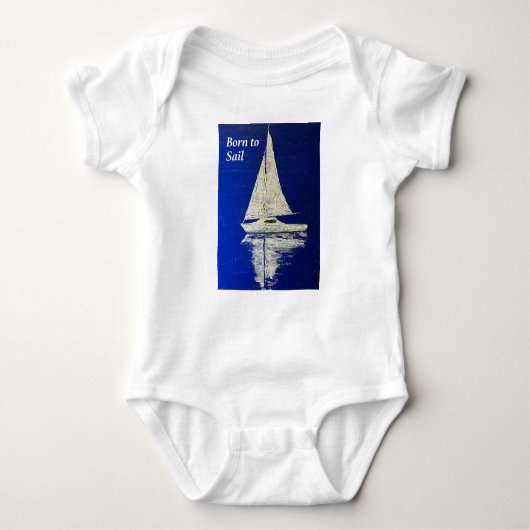 Geboren om Sail baby cadeau te doen. Romper (Voorkant)