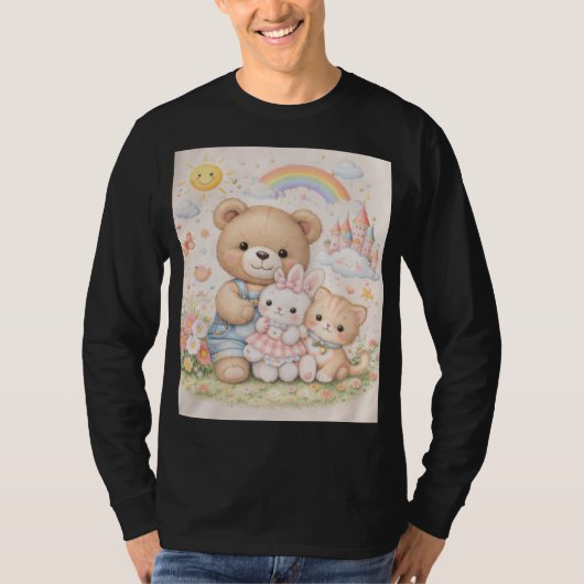Geboren om Schattig te Zijn T-shirt (Voorkant)