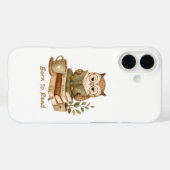 Geboren om Schattig Uil Boek Liefhebber iphone hoe Case-Mate iPhone Case (Achterkant (horizontaal))