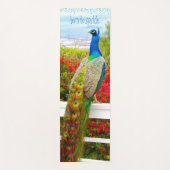 Geboren om Sparkle Blue Green Peacock Foto Stijlvo Yogamat (Voorkant)