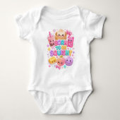 Geboren om Squishie Cute Dumpling Bubble Tea te zi Romper (Voorkant)