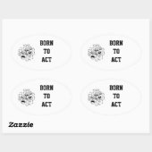 Geboren om Sticker te spelen (Vel)