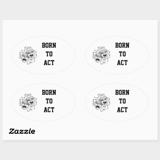 Geboren om Sticker te spelen (Vel)