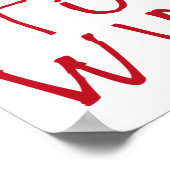 Geboren om Sticker te winnen Poster (Hoek)