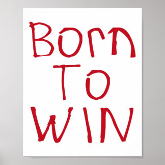 Geboren om Sticker te winnen Poster