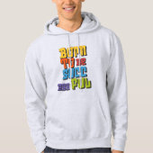 Geboren om succesvol te zijn hoodie ontwerp (Voorkant)
