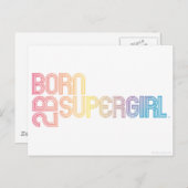 Geboren om Supergirl te zijn Briefkaart (Voorkant / Achterkant)