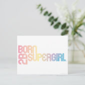 Geboren om Supergirl te zijn Briefkaart (Staand voorkant)
