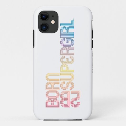 Geboren om Supergirl te zijn Case-Mate iPhone Case (Achterkant)