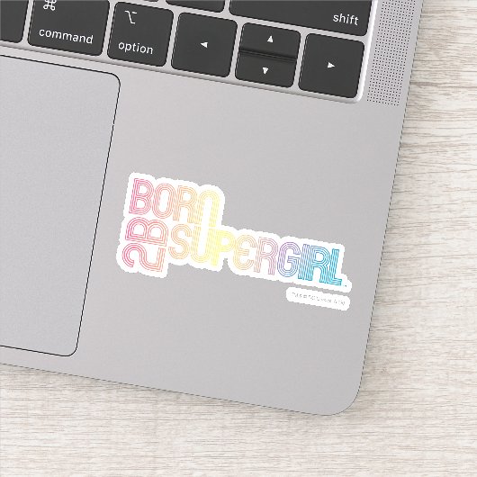 Geboren om Supergirl te zijn Sticker (Detail)