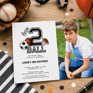 Geboren om te Ballen Sport Thema Jongens 2e Verj Kaart