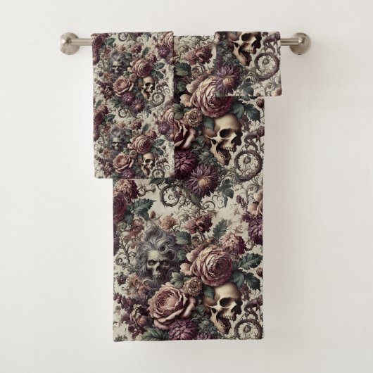 Geboren om te bloeien - Gotisch Victoriaans Bad Handdoek (Insitu)