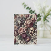 Geboren om te bloeien - Gotisch Victoriaans Feestdagenkaart (Staand voorkant)