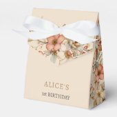 Geboren om te bloeien wilde boho bloemen kinderen  bedankdoosjes (Voorkant Zijde)