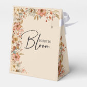 Geboren om te bloeien wilde boho bloemen kinderen  bedankdoosjes (Achterkant)