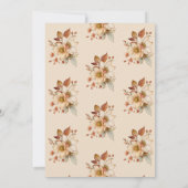 Geboren om te bloeien wilde boho bloemen kinderen  kaart (Achterkant)