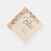 Geboren om te bloeien wilde boho bloemen kinderen  servet (Hoek)