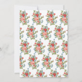 Geboren om te bloeien Wildflower Baby shower Kaart (Achterkant)