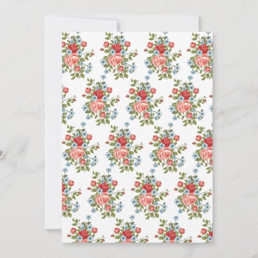 Geboren om te bloeien Wildflower Baby shower Kaart (Achterkant)