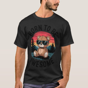 Geboren om te Cool Awesome Beer Citaten Motivatie T-shirt