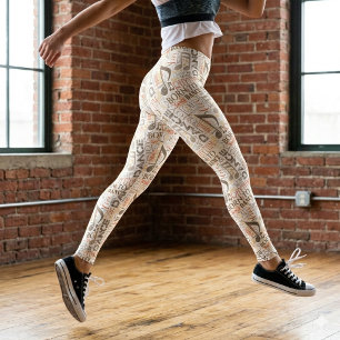 Geboren om te Dansen Brown ID277 Leggings