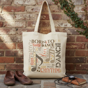Geboren om te Dansen Brown ID277 Tote Bag