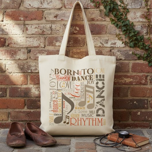 Geboren om te Dansen Brown ID277 Tote Bag