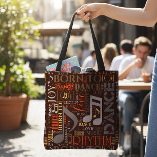 Geboren om te Dansen Brown ID277 Tote Bag