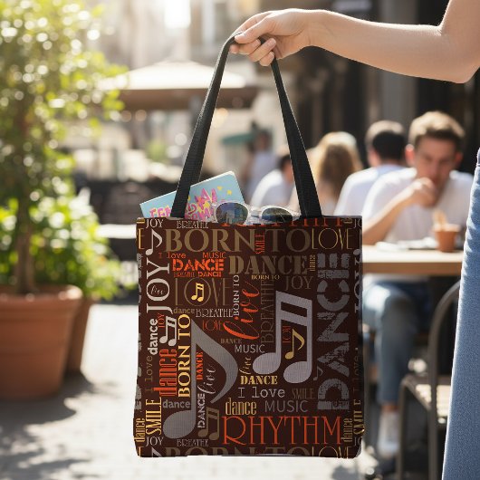 Geboren om te Dansen Brown ID277 Tote Bag
